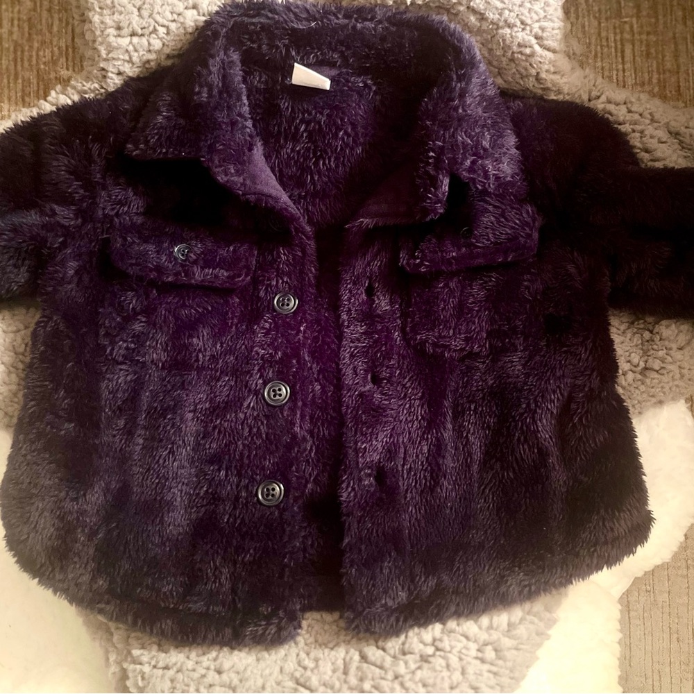 Gap
Baby Sherpa Shirt Jacket 
Dark night blue
0-6 months